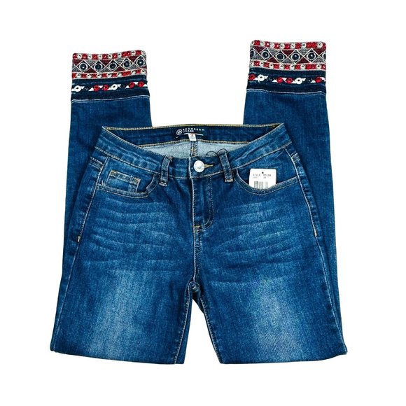 Boom Boom Jeans Slim Straight w/Embellished Cuff - NWT - Picture 2 of 7